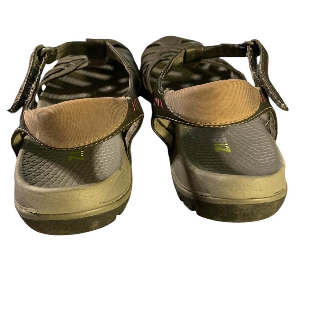 Zibu size 8M gray Velcro Buckle easy slip on comfy shoes - Picture 2 of 4